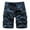 Blue, variant on Clearance! Lisingtool Cargo Pants for Men Mens Fashion Casual Camouflage Colour Multi Pocket Zipper Buckle Outdoor Shorts Tooling Shorts Black Promotion Sale