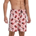 thumbnail image 2 of Naloa Cute Ladybugs 1 Men's Short Pajama Pants, Pj Shorts, Lounge Comfort Shorts-XX-Large, 2 of 6
