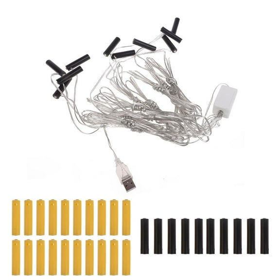 Yammee 1 Set AAA Battery Eliminators Dummy Battery Kit Replacement for Fan Cameras Toy