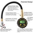 thumbnail image 3 of Digital Tire Pressure Gauge 200 PSI,ATsafepro Car Tire Pressure Gauge with Flexible Hose and Backlight LCD Display,Digital Pressure Gauge Certified ANSI B40.1 Accurate for Car, Truck, SUV, Motorcycle, 3 of 7