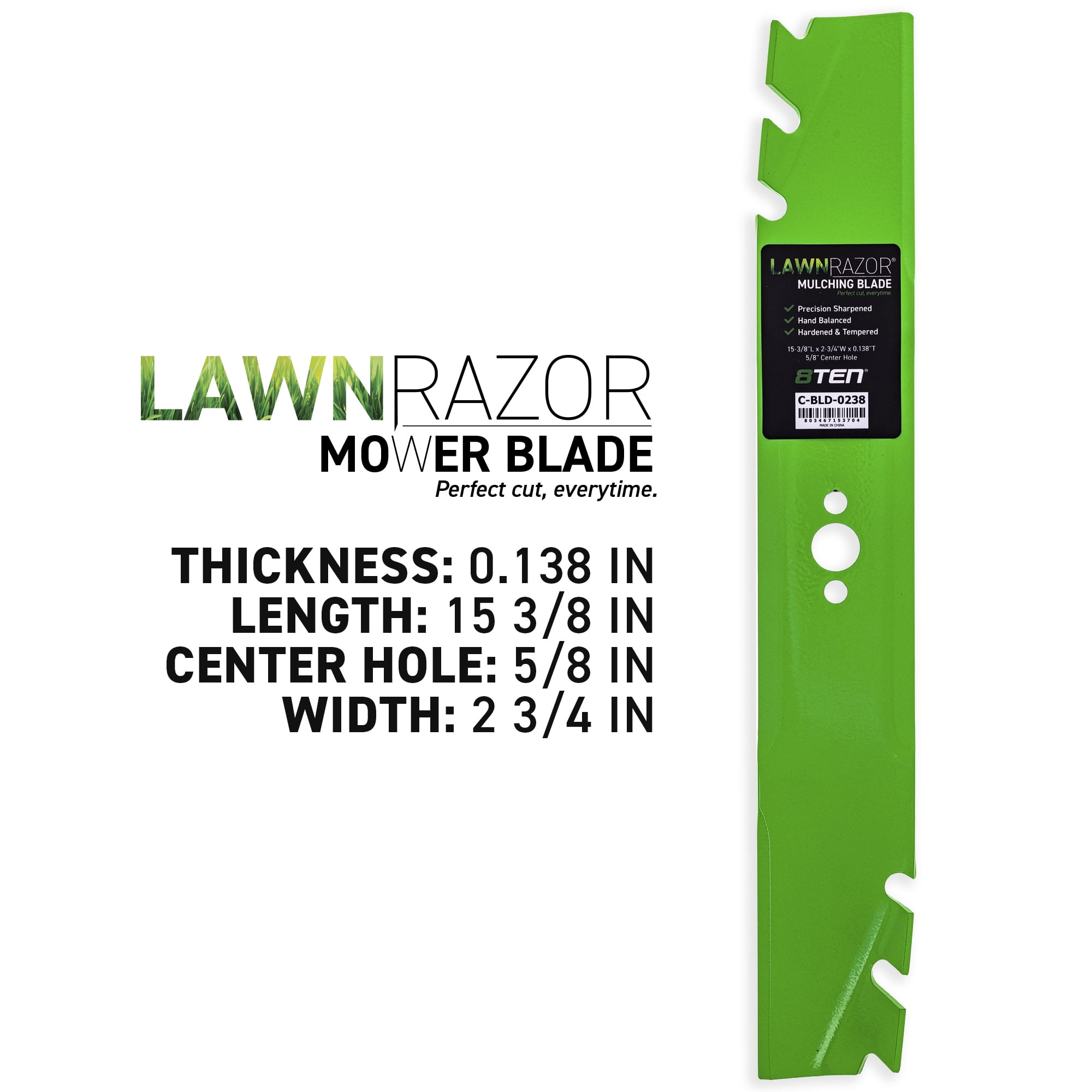 LawnRAZOR Blade for Toro TimeMaster 30 inch Walk Behind 116 6358 03 Toothed 2 Pack 810 CBL2450D Walmart