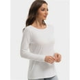 thumbnail image 4 of Women's Long Sleeve Round Neck T-Shirt - Casual Basic Top for Fall & Winter, 4 of 6