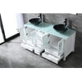 thumbnail image 4 of 60inch White Bathroom Vanity Cabinet Optional Double Sink Tempered Glass Top Mirror for Standard Bathroom, 4 of 6