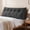 Dark Grey, variant on Headboard Pillow Queen, Wedge Pillow Headboard for Sitting Up in Bed, Back-Rest Support Triangular Cushion for Reading - Features Removable Washable Cover, Caramel