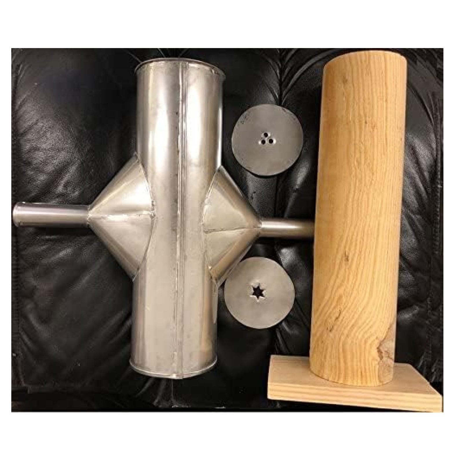 Made in Mexico 12" Mejicana Churrera Churro Maker Churros Manual Hand Machine Metal/Wood w/2 molds