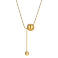 thumbnail image 2 of Ball Pendant Necklace Titanium Steel Chain for Anniversary Girlfriend Mother Salvador  Collar colgante, 2 of 10