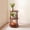 Maple, variant on 3-Tier Side Table, Small Round End Table with Storage Shelf, Modern Compact Nightstand Accent Table, Wood Vintage Side Tables for Living Room Bedroom Office Nursery Small Spaces, Easy Assembly