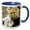 Blue/White, variant on 3drose, Leopard. Popular Image, 11oz Two-tone Green Mug