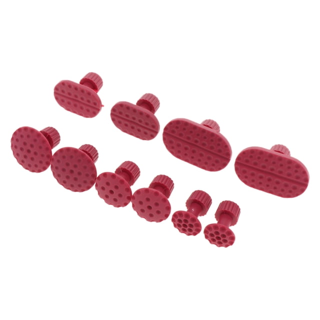 S SERENABLE Nylon Glue Puller Sets Tabs, 10PCS Professional Pulling Tabs Paintless Kits for Red