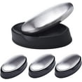 thumbnail image 1 of wqlpp-4 Pack Stainless Steel Soap Bar Magic Fish Garlic Onion Odor Remover, 1 of 4
