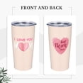 thumbnail image 2 of Love Tumbler 20oz Mom Stainless Steel Insulated Tumblers with Lid and Straw Heart Travel Coffee Mug Tea Wine Cups Water Bottle Holiday Gifts for Mom Women, 2 of 6