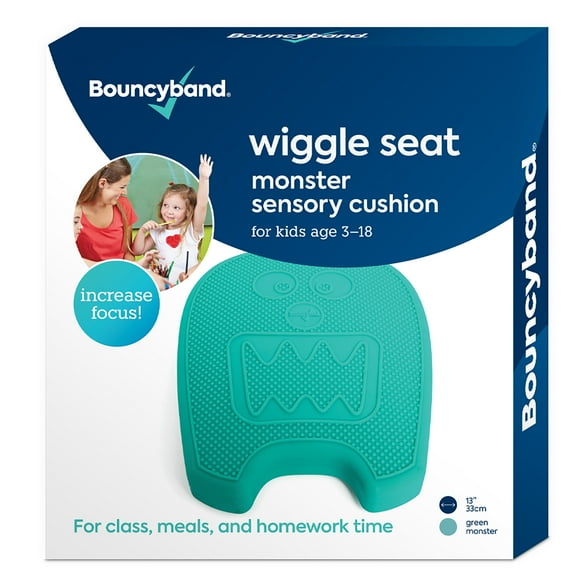 Bouncyband Wiggle Seat Sensory Cushion, Mint Monster