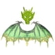 thumbnail image 4 of Disfraz de dragón para adultos Máscara de dinosaurio Juegos Accesorios con correa elástica Ala de dinosaurio Disfraces para fiestas Favores Es Verde Yinane Disfraz de juego de simulación, 4 of 8