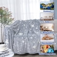 thumbnail image 7 of Bocaoying Soft Blanket 50" x 60", Cozy Throw Blanket Luminous Stars Print for Home Decor, Sofa, Bedroon, Gray, 7 of 7