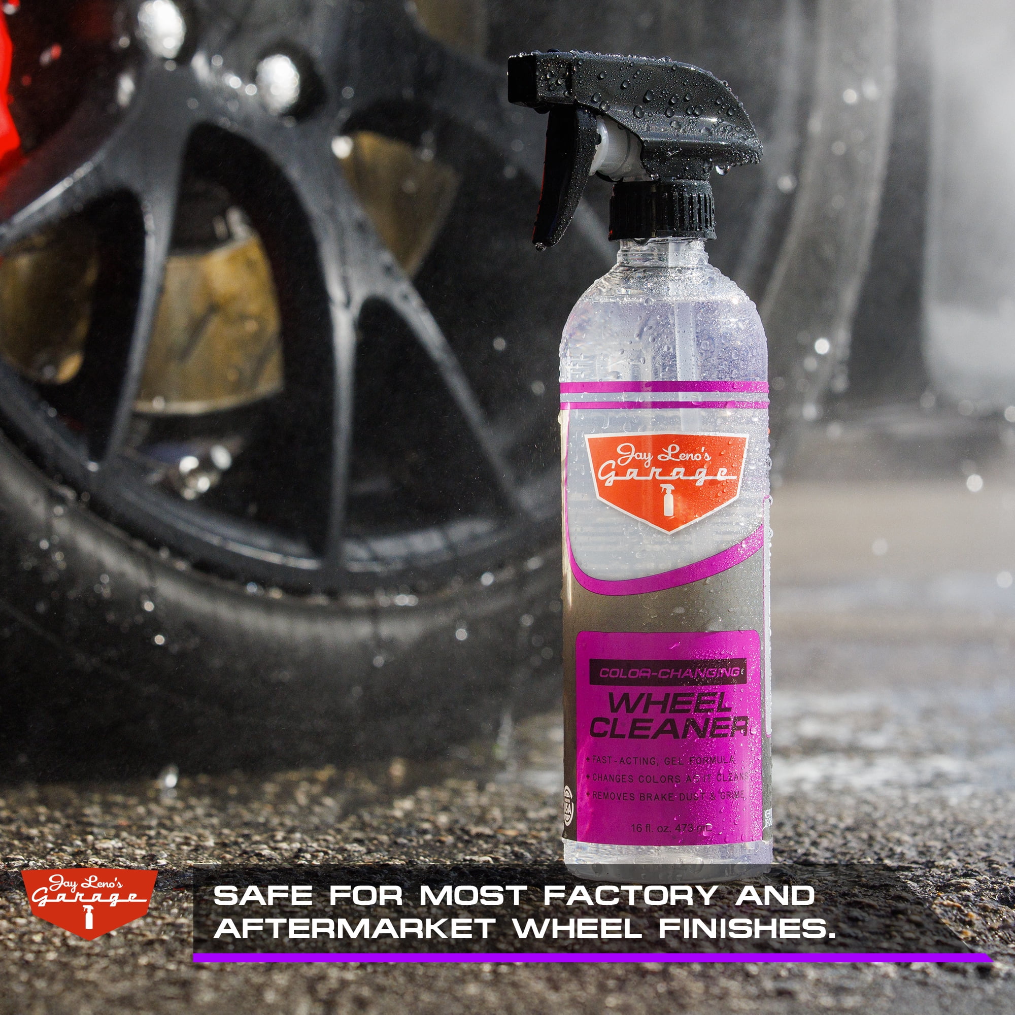 Jay Leno's Garage Wheel Cleaner (16 oz) - Easily Cleans Car Wheels