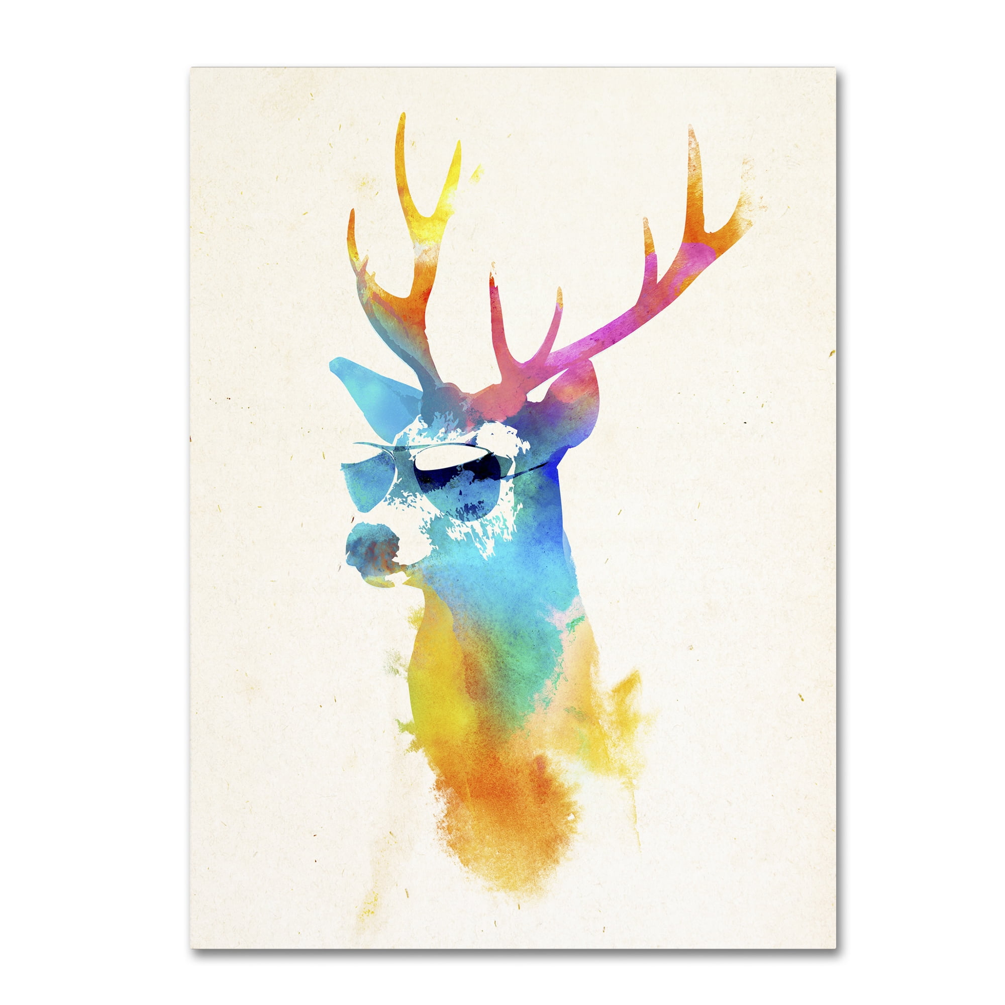 Robert Farkas 'Sunny Stag' 14 x 19 Canvas Art
