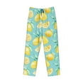 thumbnail image 4 of Disketp Yellow Lemon Men'S Pajama Pants - Ultra Soft Fleece Sleep And Lounge Pants (Size: S-Xxl), 4 of 9