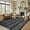 ANTHRACITE, variant on World Rug Gallery Bohemian Stripe Lines Shag Rug – Easy to Clean, Medium Pile – Perfect for Living Room, Bedroom, or Entryway - 2'3"x8'