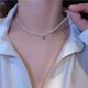 thumbnail image 4 of ¡Un diamante verde! Collar estrella azul, brillante, cadena de clavícula, collar nuevo mujer, 4 of 5