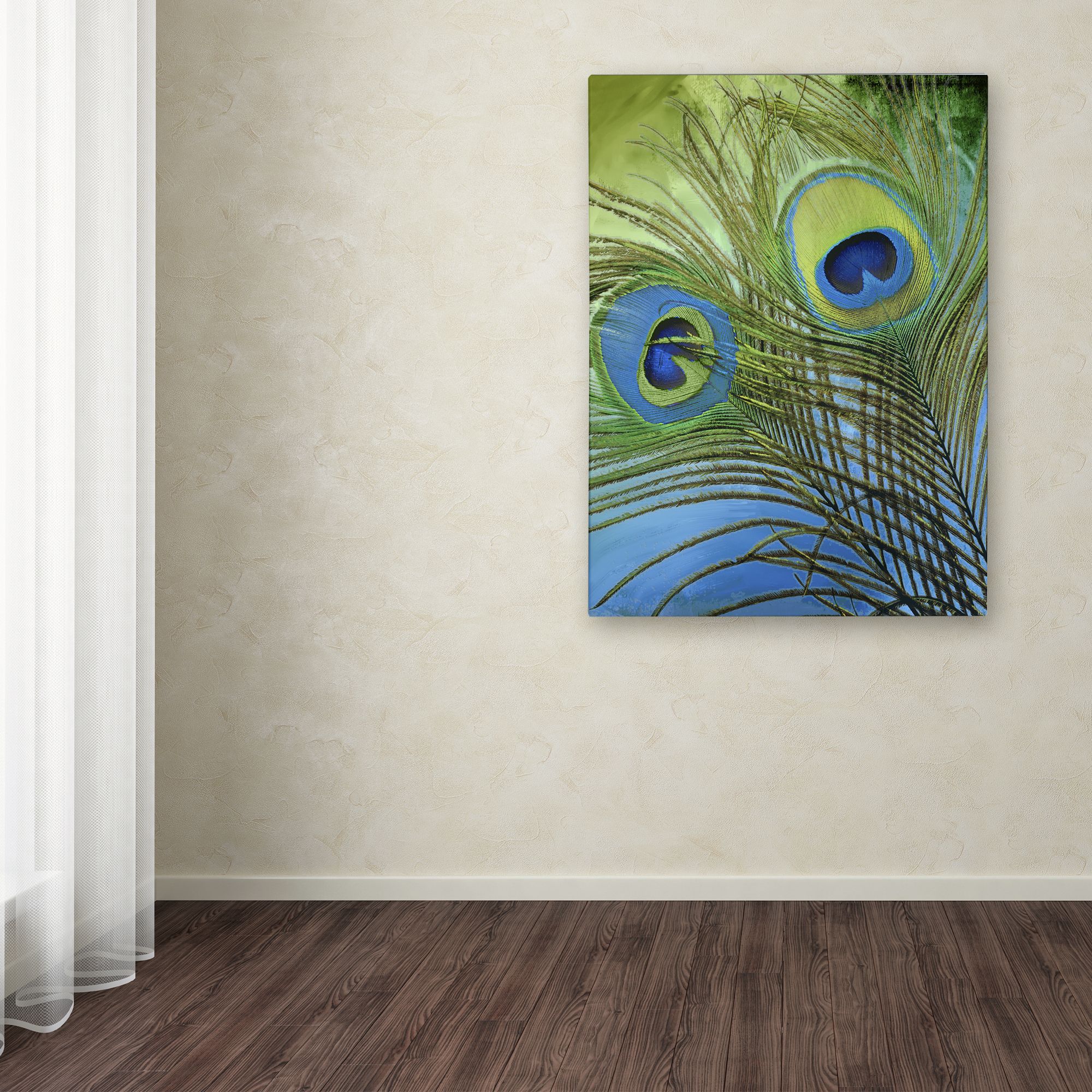 Trademark Fine Art "Peacock Candy I" Canvas Art by Color Bakery