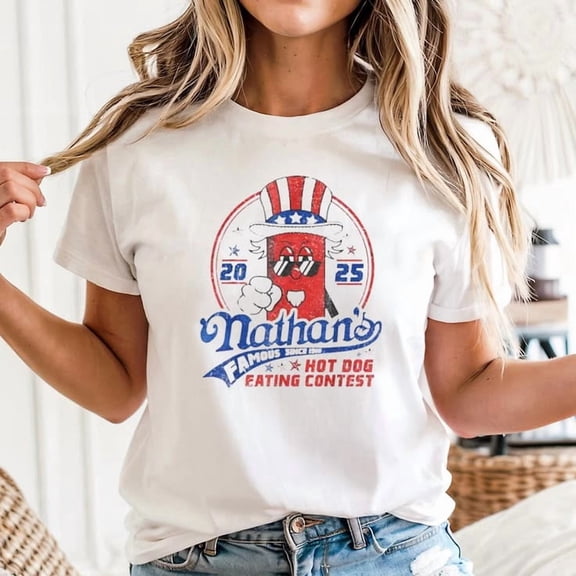 Nathan’s Famous Hot Dog Eating Contest T-shirt Sizes S-5XL