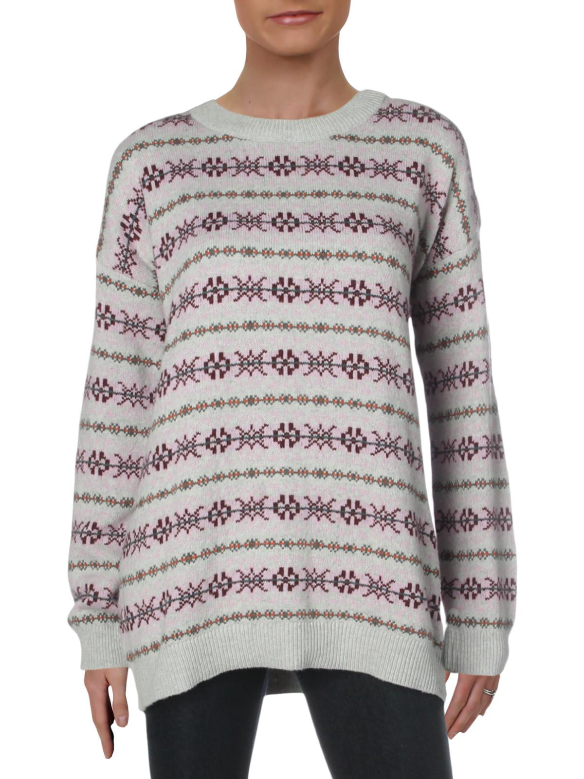 Hope & Henry Girls' Pointelle Detail Pullover Sweater 