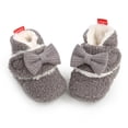 thumbnail image 4 of Orchip Autumn Winter Fleece Booties Newborn Baby Boy Girl First Walkers with Bow 0-18M, 4 of 6