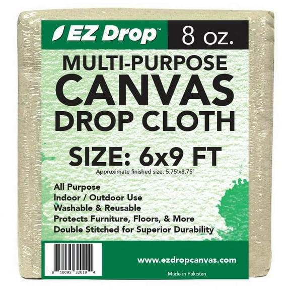 6 ft. x 9 ft. Canvas Dropcloth - 8 oz.