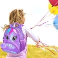 thumbnail image 7 of AGSDON 3PCS Toddler Backpack for Girls, 12" Unicorn Sequin Preschool Bookbag and Lunch Box - Purple, 7 of 7