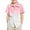 Pink, variant on Hiijoy Boys Short Sleeve Button-Down Shirt Gradient Summer Casual Beach Shirt, Sizes 5-14