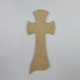 thumbnail image 1 of 8"Left Pointed Cross #18, Unfinished Wood Art Shape by Wooden Craft Cutouts, 1-4 Thickness, 1 of 2