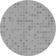 thumbnail image 1 of Ahgly Company Indoor Round Patterned Battleship Gray Area Rugs, 3' Round, 1 of 6