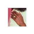 thumbnail image 2 of Gem & Harmony 2.95 Carat (Ctw) Emerald-Cut Green Quartz Ring in 14K Yellow Gold for Women, 2 of 5