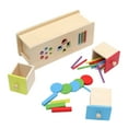 thumbnail image 2 of Caja de juguetes de madera con cajones para clasificar colores, juguetes sensoriales para niños de 1, 2 y 3 años, regalos de cumpleaños para bebés, 2 of 9