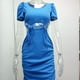thumbnail image 3 of Cut Out Waist Dress Polyester Fiber Hip Wrap Women Short Dress for Party ANGGREK Otros, 3 of 7