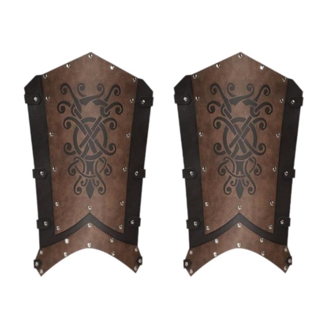 Funda para botas,Botas Steampunk medievales con cubre botas y ,Fundas de cuero de PU para botas de ,Accesorios para disfraz de Cosplay Knight Boots Covers,Polainas Marrón