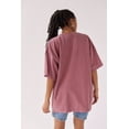 thumbnail image 2 of Urban Outfitters Women's X The Smashing Pumpkins Oversized Fit Tee T-Shirt Dress (Small/Medium, Burgundy Vintage Wash), 2 of 5