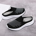 thumbnail image 4 of Ladies Lightweight Knitted Mesh Fabric Non-Slip Rubber Soles Garden Shoes Breathable Beach Shoes Clogs Mules Shoes, 4 of 14