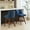 Blue, variant on GAKMCIL 26" Counter Height Swivel Barstools, Wood&Fabric Upholstered Bar Chairs, 300lbs Load for Home Pub, Kitchen Island, Dining Room (Set of 2, Gray)