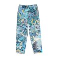 thumbnail image 6 of Vaporeon Women's Pajama Pants, Ultra-soft Comfortable Casual Lounge Pants, Graphic Printed Sleep Bottoms With Drawstring, 6 of 8
