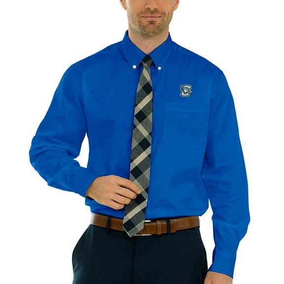 Men's Royal Creighton Bluejays Wicked Woven Long Sleeve Button-Down Shirt