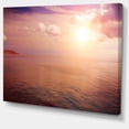 thumbnail image 2 of Pink Sky Over Dark Beach at Sunset, 2 of 3