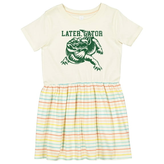 Inktastic Later, Gator Girls Toddler Dress