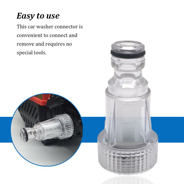 2 Pieces Household Portable Car Washer Connectors Replacement Connector Filter Connecting Tool Fitting Tools Washing Machine Accessories