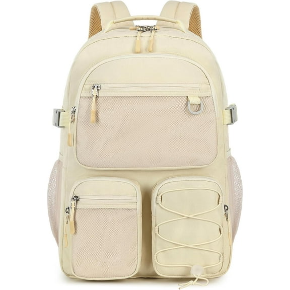 Water Resistant Backpack with Mulitiple Pockets for Casual Travel Outdoor or College, 15.6 inch Laptop Daypack for Men and Women