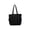 Black, variant on Canvas Tote Bag Multi-Pocket Shoulder Bag Large Capacity Work School Shopping Tote with Water Bottle Pockets