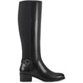 thumbnail image 2 of Easy Spirit Womens Chaza Leather Zipper Knee-High Boots, 2 of 3