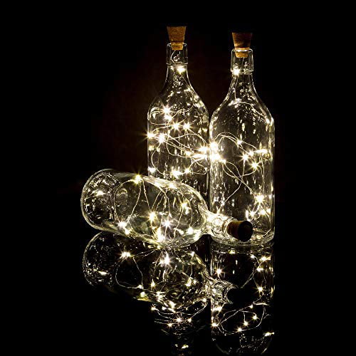 2M 20LED Fairy Light Cork Lamp Wine Bottle Stopper Night Light 1-20 Pcs US Stock 