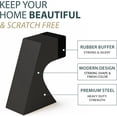 thumbnail image 3 of Mega Handles Curved Floor Door Stopper | Floor Mounted Door Knob Wall Protector | 2.5 inch, 3 of 7