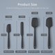 thumbnail image 3 of Juego de 4 espátulas de cocina Sincero negras resistentes al calor utensilios flexibles y antiadherentes sin BPA, 3 of 4